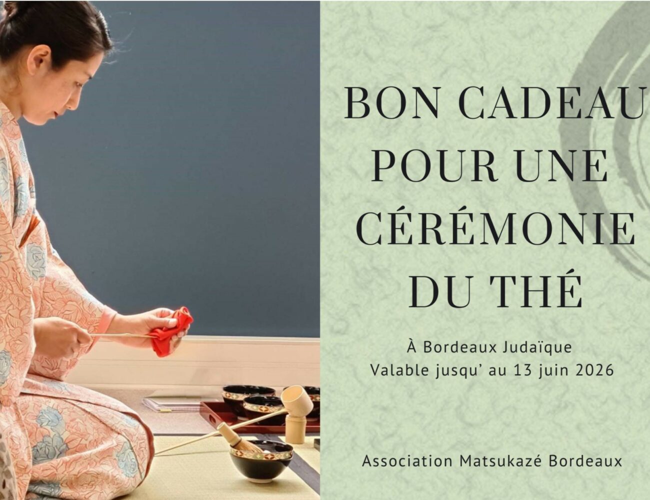 Cérémonie du thé japonaise à Bordeaux