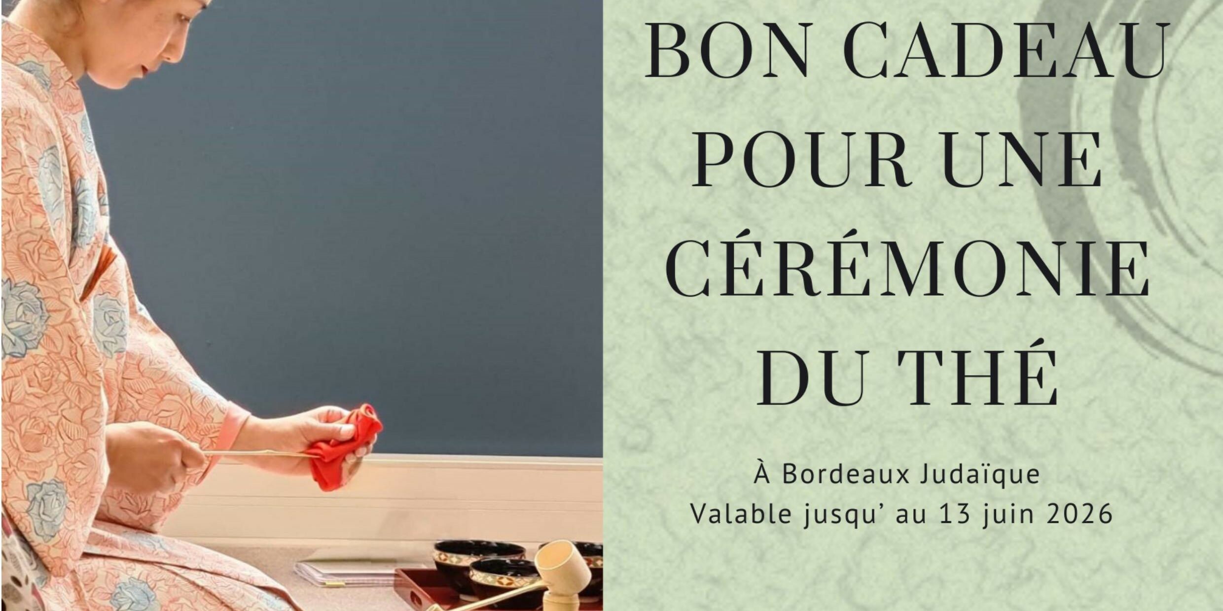 Cérémonie du thé japonaise à Bordeaux